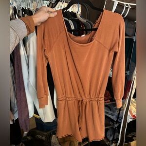 Burnt orange Aerie romper